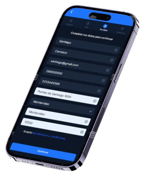 Ejemplo de interfaz WAN Mobile, paso 3: Cotización